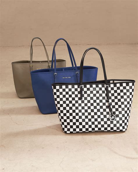 michael kors black and white checkerboard bag|Michael Kors saffiano leather bag.